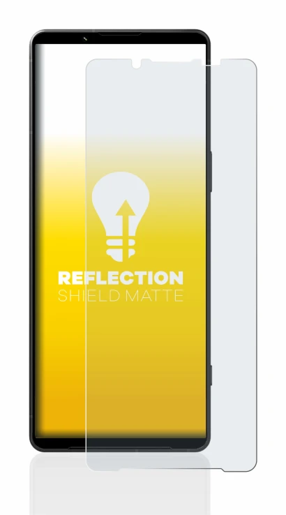 Imagen del dispositivo Sony Xperia 1 V con una amplia variedad de protectores de pantalla.
