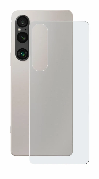 Imagen del dispositivo Sony Xperia 1 V (Trasero) con una amplia variedad de protectores de pantalla.