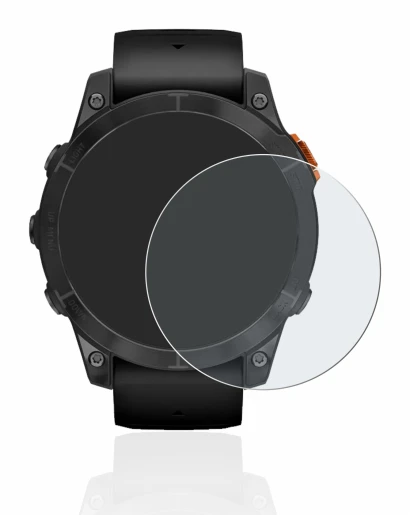 Imagen del dispositivo Garmin Fenix 7 Pro Solar (47 mm) con una amplia variedad de protectores de pantalla.