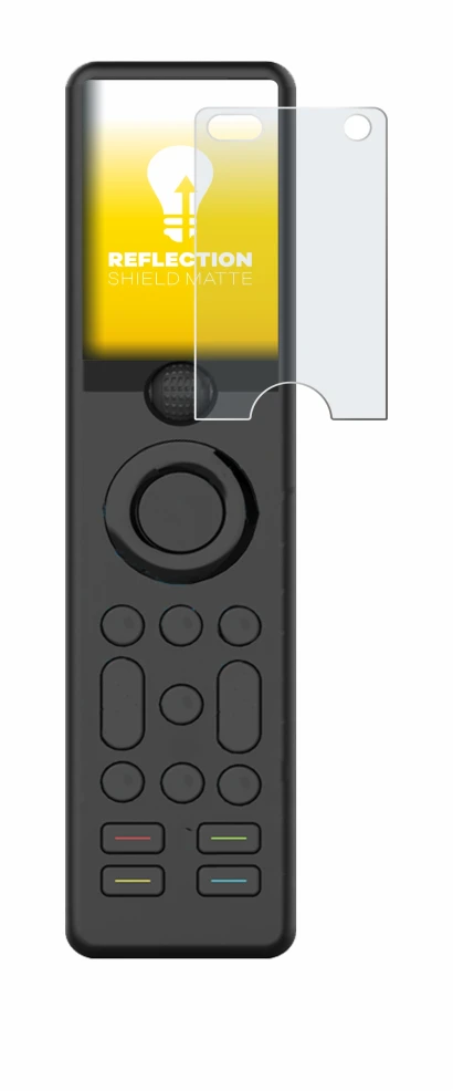 Imagen del dispositivo Sofabaton X1 con una amplia variedad de protectores de pantalla.