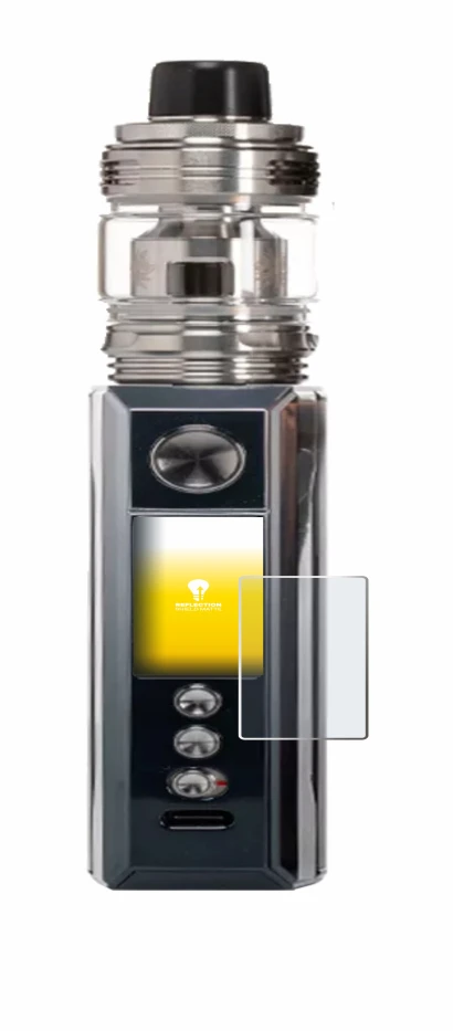 Imagen del dispositivo Voopoo Drag M100S con una amplia variedad de protectores de pantalla.