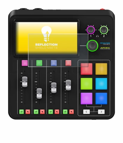 Imagen del dispositivo Rode Rodecaster Duo con una amplia variedad de protectores de pantalla.