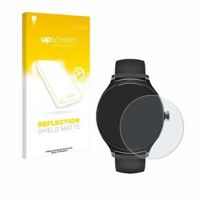 Parte frontal de un envase de producto con el logotipo de la marca upscreen. Al lado se muestra el dispositivo Pireware Harmon