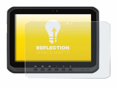 Imagen del dispositivo Zebra ET60 con una amplia variedad de protectores de pantalla.