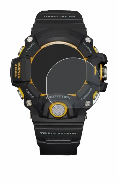 Imagen del dispositivo Casio G-Shock GW-9400Y-1 con una amplia variedad de protectores de pantalla.