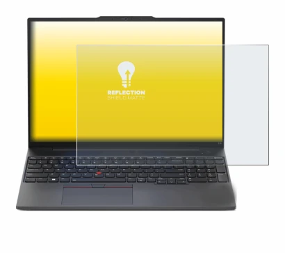 Imagen del dispositivo Lenovo ThinkPad E16 Gen 1 con una amplia variedad de protectores de pantalla.