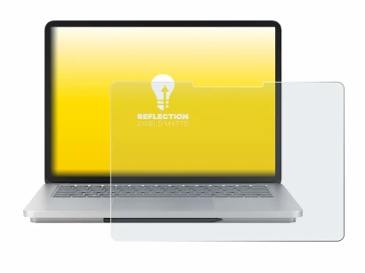 Imagen del dispositivo Microsoft Surface Laptop Studio 2 con una amplia variedad de protectores de pantalla.