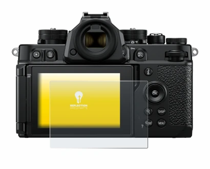Imagen del dispositivo Nikon Z F con una amplia variedad de protectores de pantalla.