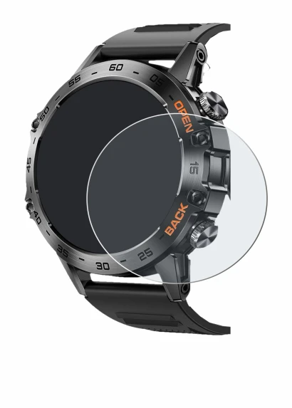 Imagen del dispositivo Lemfo Smartwatch 1.39" con una amplia variedad de protectores de pantalla.