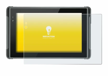 Imagen del dispositivo Hugerock X7 con una amplia variedad de protectores de pantalla.