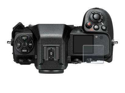 Imagen del dispositivo Nikon Z 8 (pantalla de hombro) con una amplia variedad de protectores de pantalla.