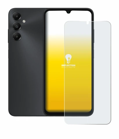 Imagen del dispositivo Samsung Galaxy A05s con una amplia variedad de protectores de pantalla.