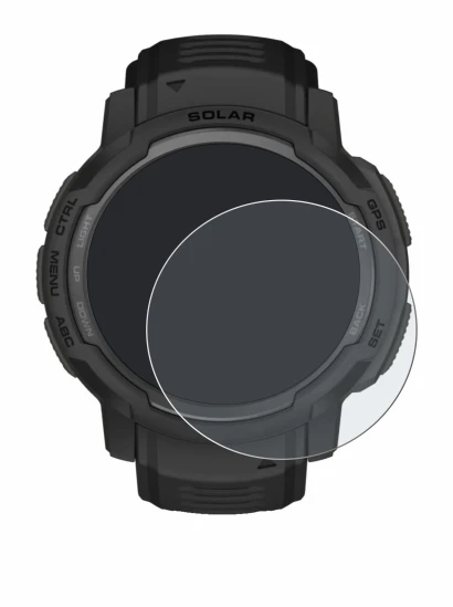 Imagen del dispositivo Garmin Instinct Crossover AMOLED con una amplia variedad de protectores de pantalla.