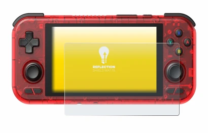 Imagen del dispositivo Retroid Pocket 4 Pro con una amplia variedad de protectores de pantalla.