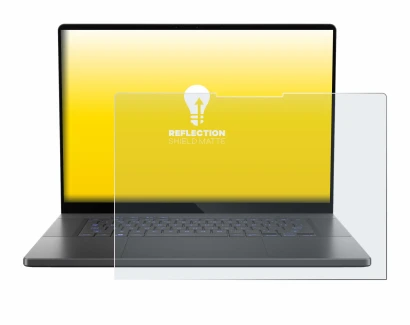 Imagen del dispositivo ASUS ROG Zephyrus G16 2024 con una amplia variedad de protectores de pantalla.