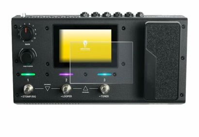 Imagen del dispositivo Headrush MX5 con una amplia variedad de protectores de pantalla.