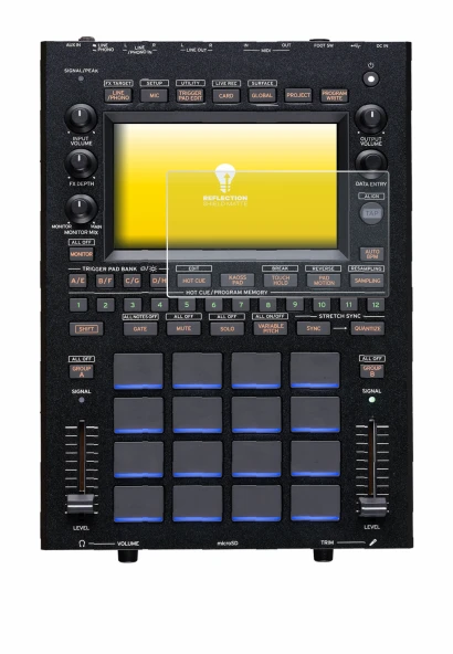 Imagen del dispositivo KORG KAOSS Replay con una amplia variedad de protectores de pantalla.