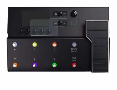 Imagen del dispositivo Line 6 POD GO con una amplia variedad de protectores de pantalla.