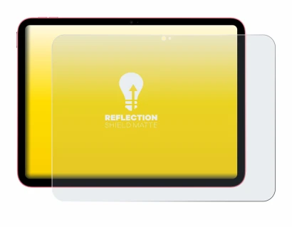 Imagen del dispositivo Apple iPad 10.9" 2022 (10a Gen.) con una amplia variedad de protectores de pantalla.