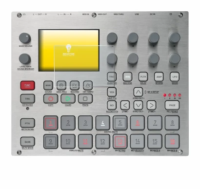 Imagen del dispositivo Elektron Syntakt E25 Remix Edition con una amplia variedad de protectores de pantalla.