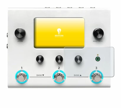 Imagen del dispositivo Hotone Ampero II Stomp con una amplia variedad de protectores de pantalla.