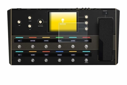 Imagen del dispositivo Headrush Prime con una amplia variedad de protectores de pantalla.