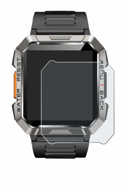 Imagen del dispositivo Baolubao W60 con una amplia variedad de protectores de pantalla.
