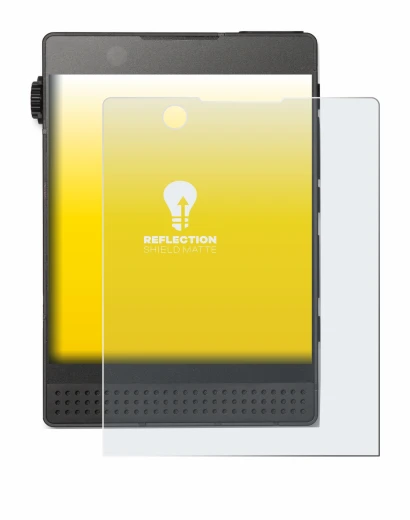 Imagen del dispositivo Light Phone 3 con una amplia variedad de protectores de pantalla.