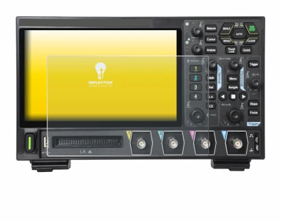 Imagen del dispositivo Rigol DHO914 con una amplia variedad de protectores de pantalla.
