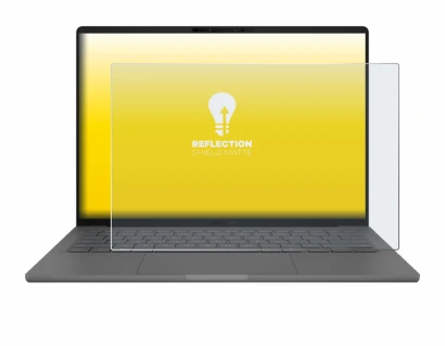 Imagen del dispositivo ASUS ZenBook A14 UX3407 con una amplia variedad de protectores de pantalla.