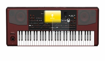 Imagen del dispositivo KORG Pa700 con una amplia variedad de protectores de pantalla.