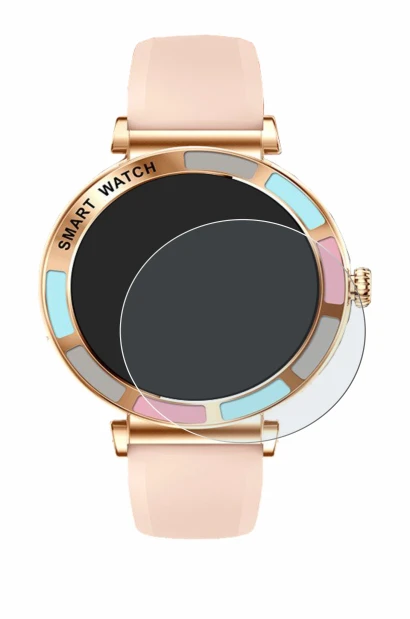 Imagen del dispositivo Braidol Smartwatch 1.27" con una amplia variedad de protectores de pantalla.