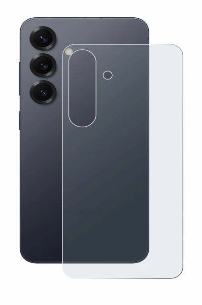 Imagen del dispositivo Samsung Galaxy S25 (Trasero) con una amplia variedad de protectores de pantalla.