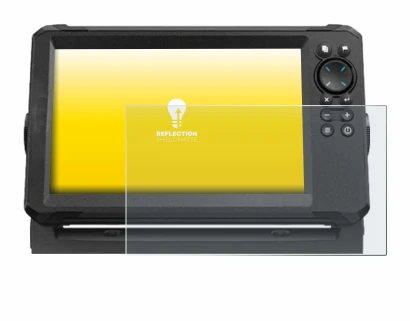 Imagen del dispositivo Lowrance Eagle 9 con una amplia variedad de protectores de pantalla.