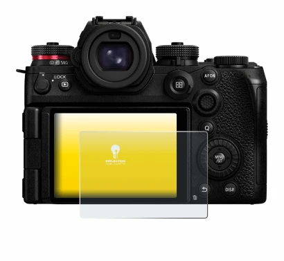 Imagen del dispositivo Panasonic Lumix S1R II con una amplia variedad de protectores de pantalla.