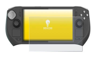 Imagen del dispositivo Zotac Gaming Zone con una amplia variedad de protectores de pantalla.