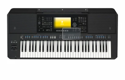 Imagen del dispositivo Yamaha PSR-SX720 con una amplia variedad de protectores de pantalla.