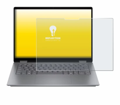 Imagen del dispositivo HP OmniBook X Flip 14 con una amplia variedad de protectores de pantalla.