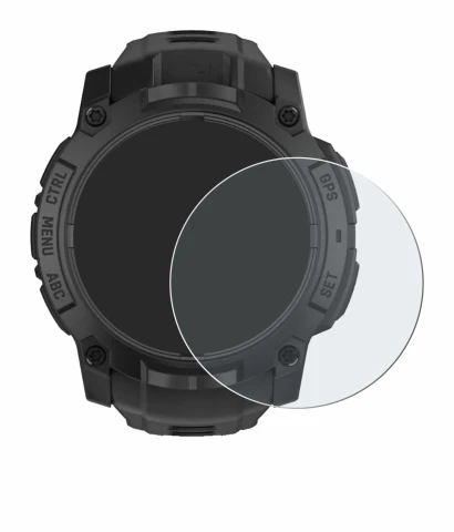 Imagen del dispositivo Garmin Instinct 3 Solar Tactical Edition (50 mm) con una amplia variedad de protectores de pantalla.