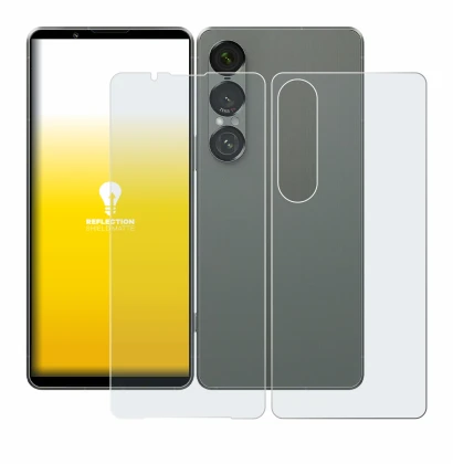 Imagen del dispositivo Sony Xperia 1 VII (Frontal+Trasero) con una amplia variedad de protectores de pantalla.