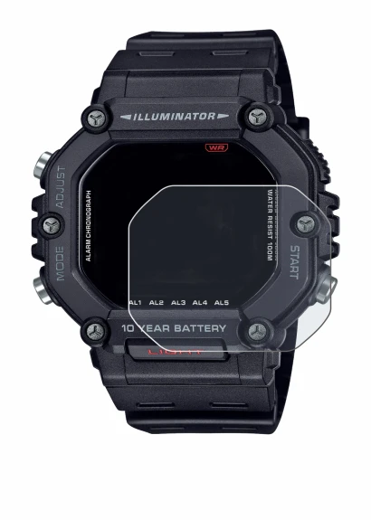 Imagen del dispositivo Casio AE-1600H con una amplia variedad de protectores de pantalla.