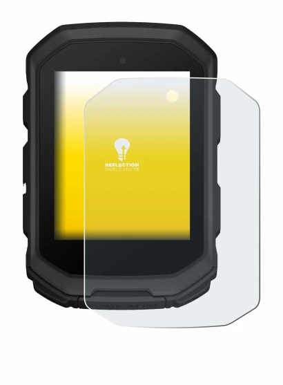Imagen del dispositivo Garmin Edge MTB con una amplia variedad de protectores de pantalla.