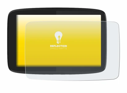 Imagen del dispositivo TomTom GO Camper Tour con una amplia variedad de protectores de pantalla.