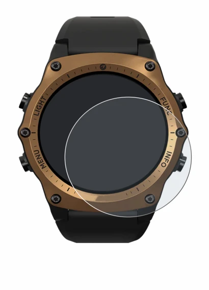 Imagen del dispositivo Shearwater Teric dive computer con una amplia variedad de protectores de pantalla.