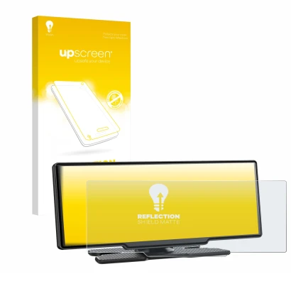 Parte frontal de un envase de producto con el logotipo de la marca upscreen. Al lado se muestra el dispositivo Avylet RC11 8.1