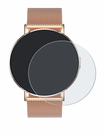 Imagen del dispositivo Levowatch Eve 1.3" con una amplia variedad de protectores de pantalla.