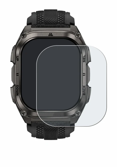 Imagen del dispositivo Kospet Tank M4 con una amplia variedad de protectores de pantalla.