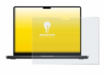 Imagen del dispositivo Apple MacBook Pro 14" M5 2025 con una amplia variedad de protectores de pantalla.