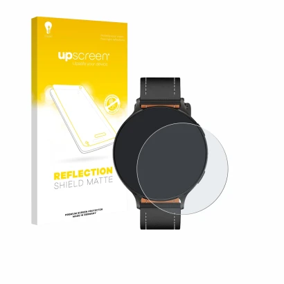 Parte frontal de un envase de producto con el logotipo de la marca upscreen. Al lado se muestra el dispositivo Pireware Nano S