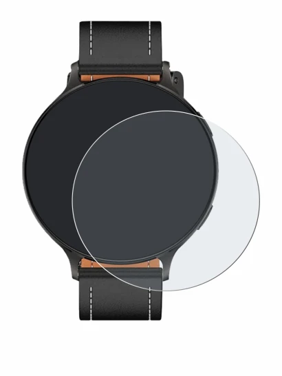 Imagen del dispositivo Pireware Nano Smartwatch con una amplia variedad de protectores de pantalla.
